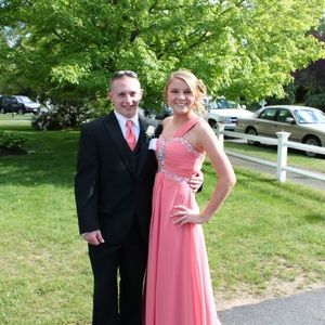 PINK PROM DRESS. SIZE 0